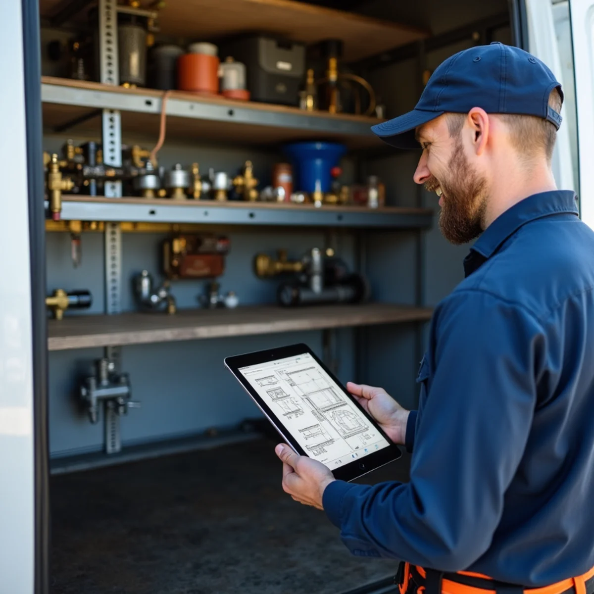 Coppell Plumbing Experts master plumber with Texas state licensing board badge and tool set