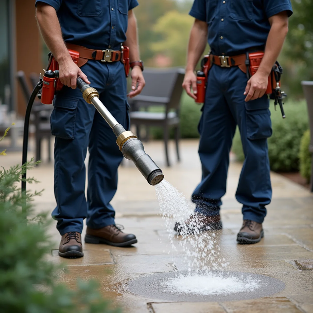 Master plumber executing professional Drain Cleaning in North Texas home