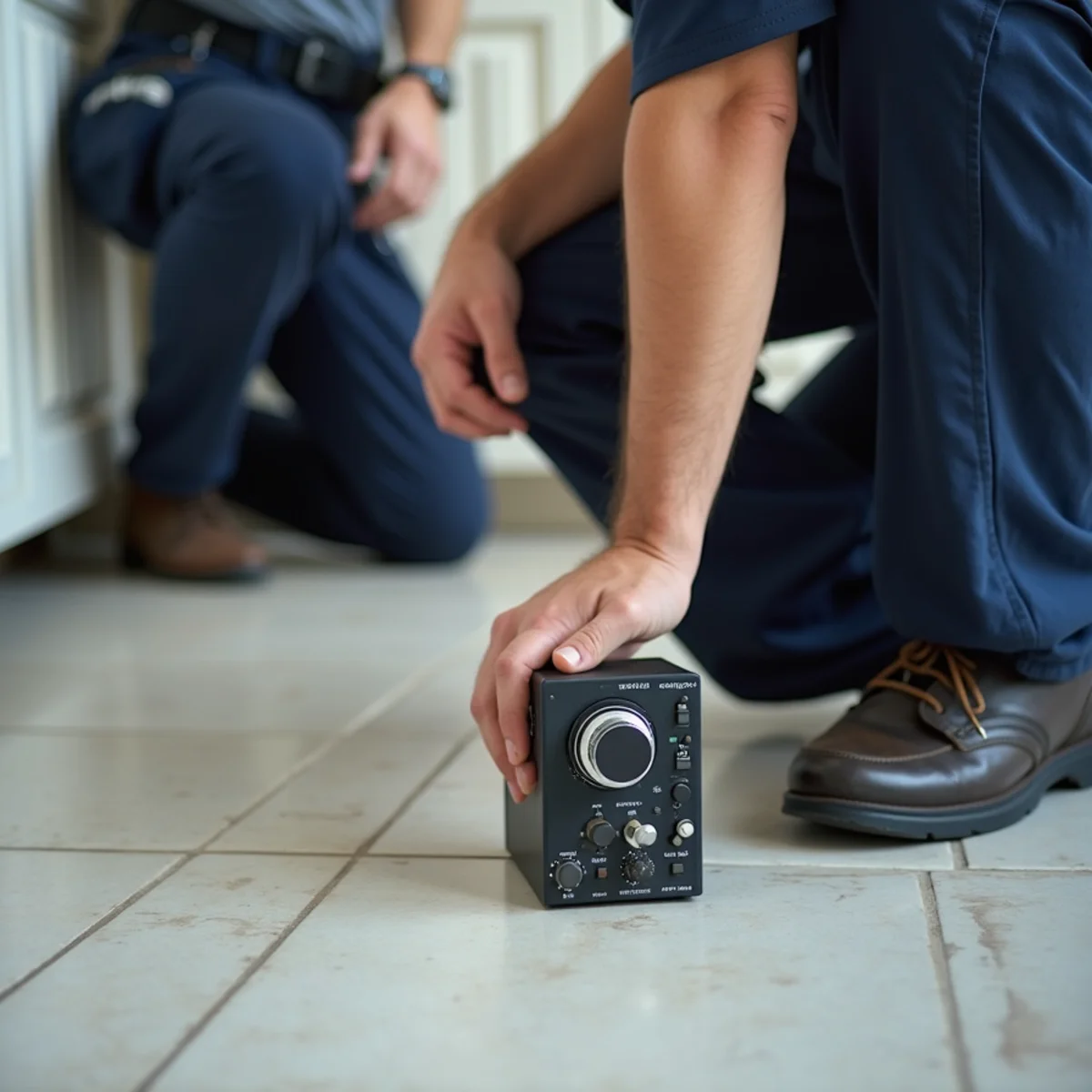 Master plumber executing professional Leak Detection in North Texas home