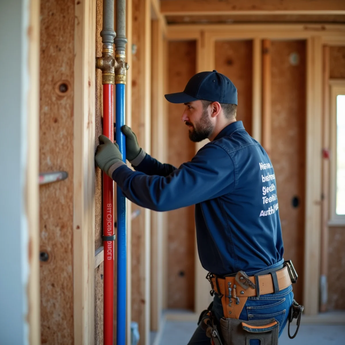 Repiping Services specialist performing service in Coppell Texas home