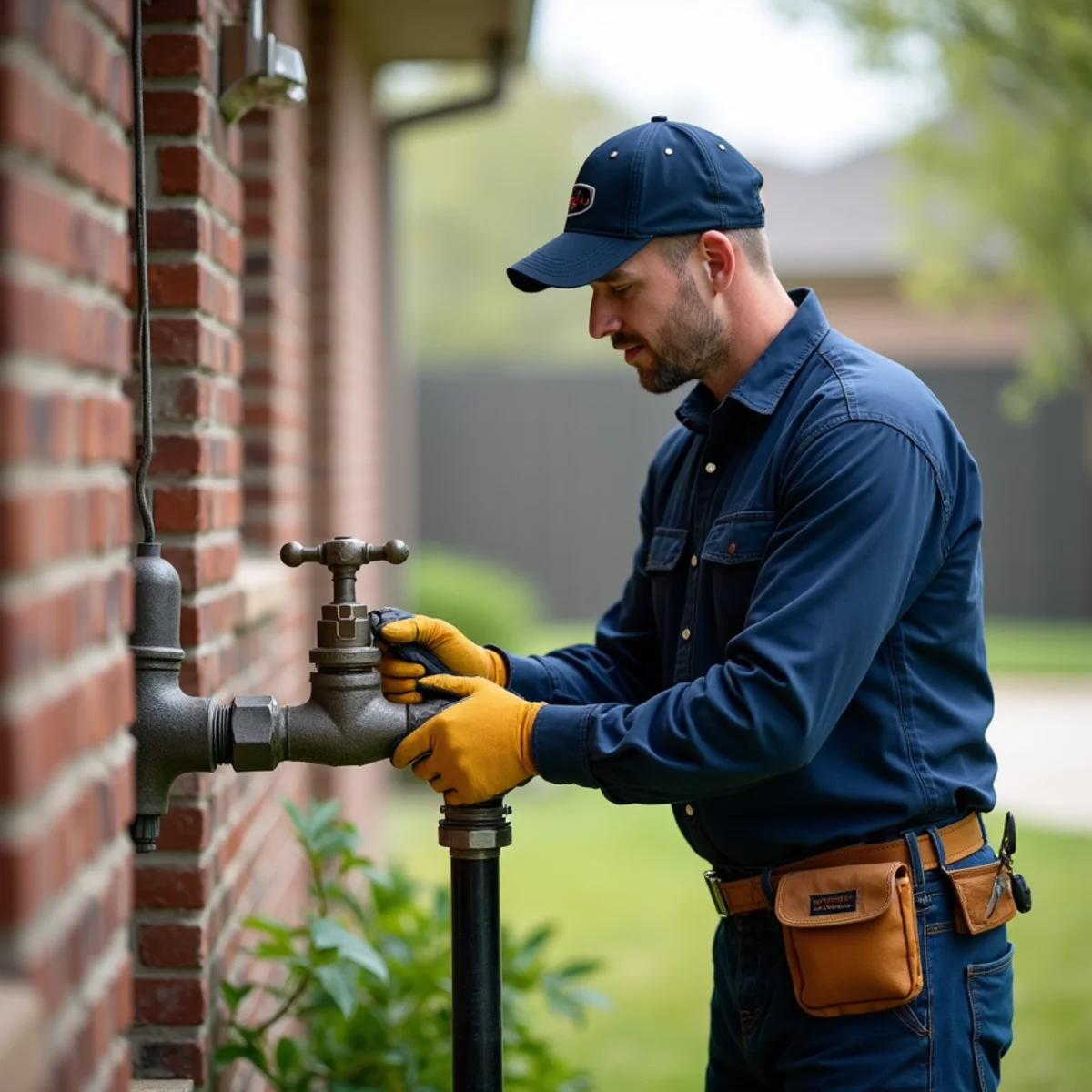Plumbing service vehicle and master plumber serving DeSoto Texas