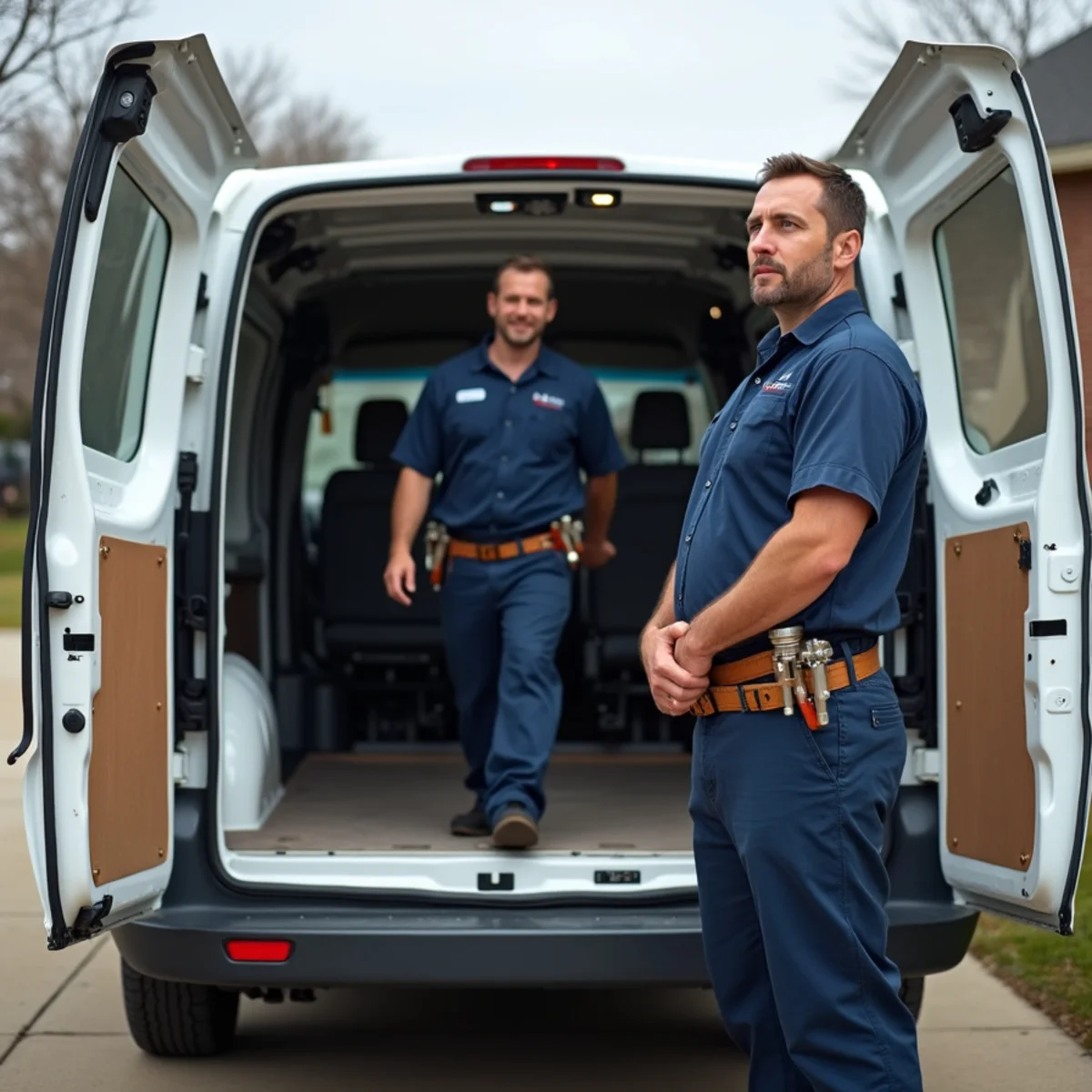 Plumbing service vehicle and master plumber serving Little Elm Texas