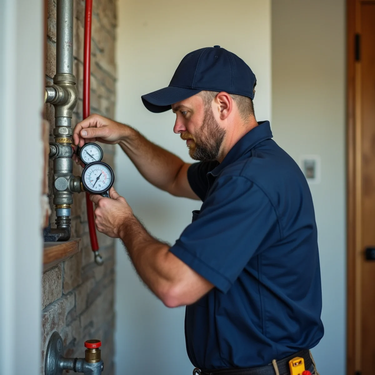 Plumbing service vehicle and master plumber serving North Richland Hills Texas