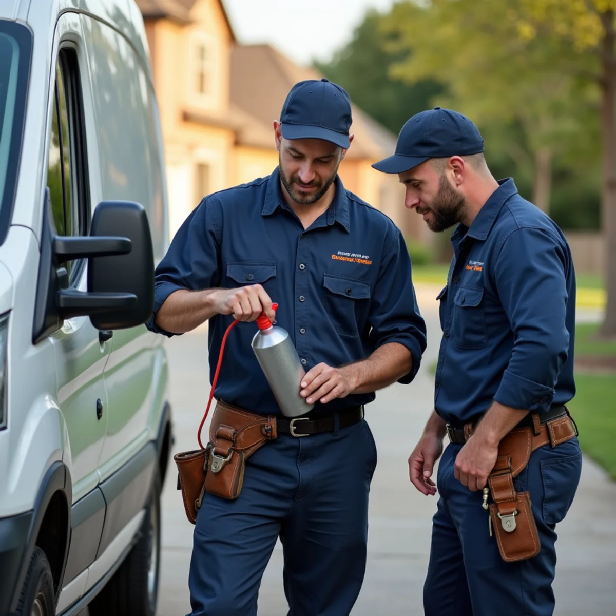 Plumbing service vehicle and master plumber serving Rockwall Texas