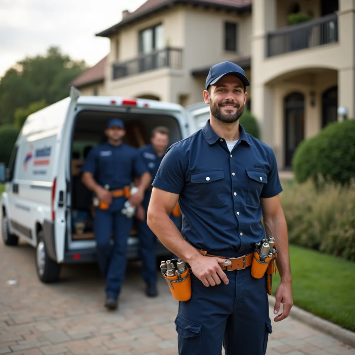 Plumbing service vehicle and master plumber serving University Park Texas