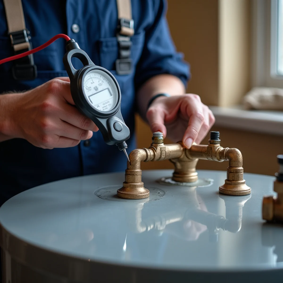 Master plumber executing professional Water Heater Repair & Installation in North Texas home